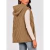 imagePRETTYGARDEN Womens 2026 Fall Spring Vest Casual Sleeveless Hooded Zip Up Jacket Trendy Winter Coat OuterwearCamel
