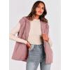 imagePRETTYGARDEN Womens 2026 Fall Spring Vest Casual Sleeveless Hooded Zip Up Jacket Trendy Winter Coat OuterwearPink