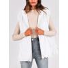 imagePRETTYGARDEN Womens 2026 Fall Spring Vest Casual Sleeveless Hooded Zip Up Jacket Trendy Winter Coat OuterwearWhite