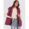 imagePRETTYGARDEN Womens 2026 Fall Spring Vest Casual Sleeveless Hooded Zip Up Jacket Trendy Winter Coat OuterwearWine Red