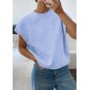 imagePRETTYGARDEN Womens 2026 Spring Sweater Vest Trendy Flower Knit Short Sleeve Cute Pullover Tank Tops Summer Fashion ClothingLight Blue