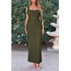 imagePRETTYGARDEN Womens 2026 Summer Wedding Guest Dress Sleeveless Ruffle Formal Cocktail Party Maxi Bodycon DressesArmy Green