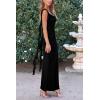 imagePRETTYGARDEN Womens 2026 Summer Wedding Guest Dress Sleeveless Ruffle Formal Cocktail Party Maxi Bodycon DressesBlack