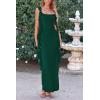 imagePRETTYGARDEN Womens 2026 Summer Wedding Guest Dress Sleeveless Ruffle Formal Cocktail Party Maxi Bodycon DressesDark Green