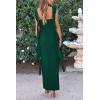 imagePRETTYGARDEN Womens 2026 Summer Wedding Guest Dress Sleeveless Ruffle Formal Cocktail Party Maxi Bodycon DressesDark Green