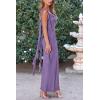 imagePRETTYGARDEN Womens 2026 Summer Wedding Guest Dress Sleeveless Ruffle Formal Cocktail Party Maxi Bodycon DressesDusty Violet