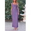 imagePRETTYGARDEN Womens 2026 Summer Wedding Guest Dress Sleeveless Ruffle Formal Cocktail Party Maxi Bodycon DressesDusty Violet
