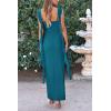 imagePRETTYGARDEN Womens 2026 Summer Wedding Guest Dress Sleeveless Ruffle Formal Cocktail Party Maxi Bodycon DressesLake Blue