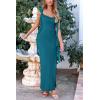 imagePRETTYGARDEN Womens 2026 Summer Wedding Guest Dress Sleeveless Ruffle Formal Cocktail Party Maxi Bodycon DressesLake Blue