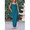 imagePRETTYGARDEN Womens 2026 Summer Wedding Guest Dress Sleeveless Ruffle Formal Cocktail Party Maxi Bodycon DressesLake Blue