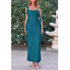 imagePRETTYGARDEN Womens 2026 Summer Wedding Guest Dress Sleeveless Ruffle Formal Cocktail Party Maxi Bodycon DressesLake Blue