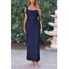 imagePRETTYGARDEN Womens 2026 Summer Wedding Guest Dress Sleeveless Ruffle Formal Cocktail Party Maxi Bodycon DressesNavy