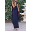 imagePRETTYGARDEN Womens 2026 Summer Wedding Guest Dress Sleeveless Ruffle Formal Cocktail Party Maxi Bodycon DressesNavy