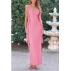 imagePRETTYGARDEN Womens 2026 Summer Wedding Guest Dress Sleeveless Ruffle Formal Cocktail Party Maxi Bodycon DressesPink