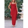 imagePRETTYGARDEN Womens 2026 Summer Wedding Guest Dress Sleeveless Ruffle Formal Cocktail Party Maxi Bodycon DressesRed