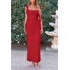 imagePRETTYGARDEN Womens 2026 Summer Wedding Guest Dress Sleeveless Ruffle Formal Cocktail Party Maxi Bodycon DressesRed