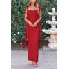 imagePRETTYGARDEN Womens 2026 Summer Wedding Guest Dress Sleeveless Ruffle Formal Cocktail Party Maxi Bodycon DressesRed
