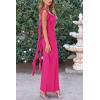 imagePRETTYGARDEN Womens 2026 Summer Wedding Guest Dress Sleeveless Ruffle Formal Cocktail Party Maxi Bodycon DressesRose Red