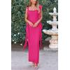 imagePRETTYGARDEN Womens 2026 Summer Wedding Guest Dress Sleeveless Ruffle Formal Cocktail Party Maxi Bodycon DressesRose Red