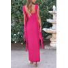 imagePRETTYGARDEN Womens 2026 Summer Wedding Guest Dress Sleeveless Ruffle Formal Cocktail Party Maxi Bodycon DressesRose Red