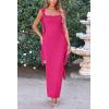 imagePRETTYGARDEN Womens 2026 Summer Wedding Guest Dress Sleeveless Ruffle Formal Cocktail Party Maxi Bodycon DressesRose Red