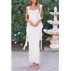 imagePRETTYGARDEN Womens 2026 Summer Wedding Guest Dress Sleeveless Ruffle Formal Cocktail Party Maxi Bodycon DressesWhite