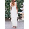 imagePRETTYGARDEN Womens 2026 Summer Wedding Guest Dress Sleeveless Ruffle Formal Cocktail Party Maxi Bodycon DressesWhite