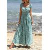 imagePRETTYGARDEN Womens Boho Maxi Dress 2026 Summer Cap Sleeve Long Flowy Beach Vacation Floral Sundresses Spring Resort WearGreen Pink Floral