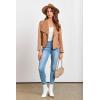 imagePRETTYGARDEN Womens Faux Suede Jackets 2026 Fashion Fall Clothes Long Sleeve Open Front Cropped Coat OutwearCamel