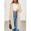 imagePRETTYGARDEN Womens Long Oversized Cardigans 2026 Fall Trendy Long Sleeve Open Front Chunky Sweater Knit Winter ClothingApricot