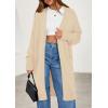 imagePRETTYGARDEN Womens Long Oversized Cardigans 2026 Fall Trendy Long Sleeve Open Front Chunky Sweater Knit Winter ClothingApricot