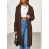 imagePRETTYGARDEN Womens Long Oversized Cardigans 2026 Fall Trendy Long Sleeve Open Front Chunky Sweater Knit Winter ClothingBrown