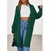 imagePRETTYGARDEN Womens Long Oversized Cardigans 2026 Fall Trendy Long Sleeve Open Front Chunky Sweater Knit Winter ClothingGreen