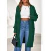 imagePRETTYGARDEN Womens Long Oversized Cardigans 2026 Fall Trendy Long Sleeve Open Front Chunky Sweater Knit Winter ClothingGreen