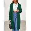 imagePRETTYGARDEN Womens Long Oversized Cardigans 2026 Fall Trendy Long Sleeve Open Front Chunky Sweater Knit Winter ClothingGreen