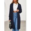 imagePRETTYGARDEN Womens Long Oversized Cardigans 2026 Fall Trendy Long Sleeve Open Front Chunky Sweater Knit Winter ClothingNavy