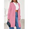 imagePRETTYGARDEN Womens Long Oversized Cardigans 2026 Fall Trendy Long Sleeve Open Front Chunky Sweater Knit Winter ClothingPink