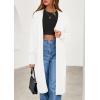 imagePRETTYGARDEN Womens Long Oversized Cardigans 2026 Fall Trendy Long Sleeve Open Front Chunky Sweater Knit Winter ClothingWhite