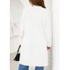 imagePRETTYGARDEN Womens Long Oversized Cardigans 2026 Fall Trendy Long Sleeve Open Front Chunky Sweater Knit Winter ClothingWhite