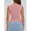 imagePRETTYGARDEN Womens Ribbed Tank Tops 2026 Summer Cap Sleeve Slim Fitted Knit Basic Casual Tee Shirts Trendy Fashion ClothesDusty Pink