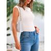 imagePRETTYGARDEN Womens Ribbed Tank Tops 2026 Summer Cap Sleeve Slim Fitted Knit Basic Casual Tee Shirts Trendy Fashion ClothesOffwhite
