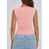 imagePRETTYGARDEN Womens Ribbed Tank Tops 2026 Summer Cap Sleeve Slim Fitted Knit Basic Casual Tee Shirts Trendy Fashion ClothesPink