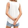 imagePRETTYGARDEN Womens Summer Tops 2026 Spring Fashion Sleeveless Tank Tops Casual Loose Fit Shirts Beach Vacation ClothesWhite