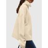 imagePRETTYGARDEN Womens Turtleneck Long Sleeve Sweater 2026 Fall Trendy Loose Fit Casual Tops Chunky Knit Pullover SweatersBeige