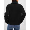 imagePRETTYGARDEN Womens Turtleneck Long Sleeve Sweater 2026 Fall Trendy Loose Fit Casual Tops Chunky Knit Pullover SweatersBlack