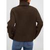 imagePRETTYGARDEN Womens Turtleneck Long Sleeve Sweater 2026 Fall Trendy Loose Fit Casual Tops Chunky Knit Pullover SweatersBrown