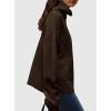 imagePRETTYGARDEN Womens Turtleneck Long Sleeve Sweater 2026 Fall Trendy Loose Fit Casual Tops Chunky Knit Pullover SweatersBrown