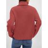 imagePRETTYGARDEN Womens Turtleneck Long Sleeve Sweater 2026 Fall Trendy Loose Fit Casual Tops Chunky Knit Pullover SweatersBurnt Orange