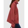 imagePRETTYGARDEN Womens Turtleneck Long Sleeve Sweater 2026 Fall Trendy Loose Fit Casual Tops Chunky Knit Pullover SweatersBurnt Orange