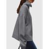 imagePRETTYGARDEN Womens Turtleneck Long Sleeve Sweater 2026 Fall Trendy Loose Fit Casual Tops Chunky Knit Pullover SweatersGrey